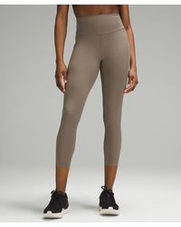 lululemon - – Fast And Free High-Rise Crop Pants Pockets – 23" – – - Lyst