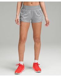 lululemon - Hotty Hot High-rise Lined Shorts - 2.5" - Color Grey - Size 10 - Lyst
