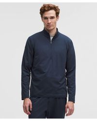 lululemon - – Soft Jersey Half Zip Long-Sleeve Top – – Size Large - Lyst