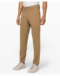 lululemon - Commission Slim-fit Trousers Warpstreme - 32" - Color Brown - Size 28 - Lyst