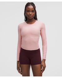 lululemon - All It Takes Back-Twist Ribbed Long-Sleeve Shirt - Lyst