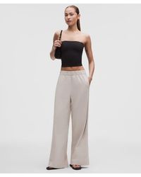 lululemon - – Lululinen High-Rise Relaxed-Fit Pants Regular – Color Khaki – Size Large - Lyst