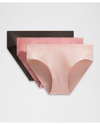lululemon - – Invisiwear Mid-Rise Bikini Underwear 3 Pack – – Size Large - Lyst