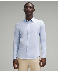 lululemon - New Venture Slim-fit Long-sleeve Shirt - Color Blue/pastel - Size 3xl - Lyst