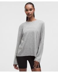 lululemon - – Swiftly Relaxed Long-Sleeve Shirt Hip Length – – Size 4 - Lyst