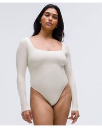lululemon - Wundermost Ultra-Soft Nulu Square-Neck Long-Sleeve Bodysuit - Lyst