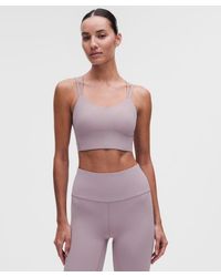 lululemon - – Like A Cloud Longline Sports Bra Light Support, B/C Cup – /Pastel – Size 14 - Lyst