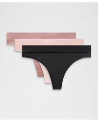 lululemon - – Underease Mid-Rise Thong Underwear 3 Pack – – Size Large - Lyst
