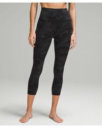 lululemon - Align High-rise Crop Leggings - 21" - Color Camo/black - Size 10 - Lyst
