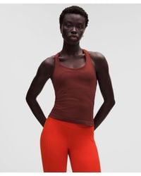lululemon - – Swiftly Tech Racerback Tank Top 2.4 Waist Length – /Burgundy – Size 4 - Lyst