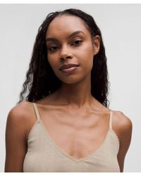 lululemon - Cotton Pointelle Cropped Cami Tank Top - Lyst