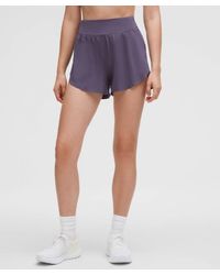 lululemon - Fast And Free Reflective High-Rise Classic-Fit Shorts 3" - Lyst