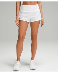 lululemon - Speed Up High-rise Lined Shorts - 2.5" - Color White - Size 14 - Lyst