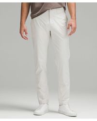 lululemon - Abc Classic-fit Trousers 34"l Warpstreme - Color White - Size 31 - Lyst