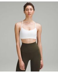lululemon - – Flow Y Sports Bra Nulu Light Support, A–C Cups – – Size 16 - Lyst