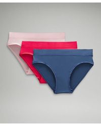 lululemon - Underease Mid-rise Bikini Underwear 3 Pack - Lyst
