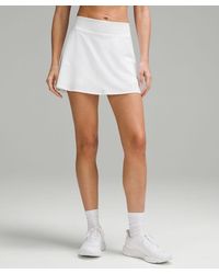 lululemon - Lightweight High-rise Tennis Skirt - Color White - Size 0 - Lyst