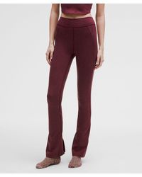 lululemon - Softy Suedey Split-Hem High-Rise Mini-Flare Pant - Lyst