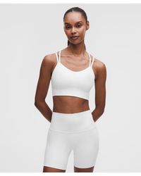 lululemon - – Like A Cloud Ribbed Longline Sports Bra Light Support, B/C Cup – – Size 14 - Lyst