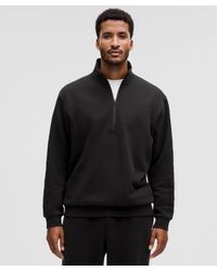 lululemon - Steady State Half Zip - Color Black - Size L - Lyst