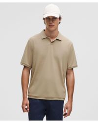 lululemon - Textured Mesh Short-Sleeve Polo Shirt - Lyst