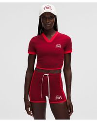 lululemon - Nulu Sporty Trim Short-Sleeve Shirt - Lyst