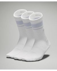 lululemon - Daily Stride Ribbed Comfort Crew Socks 3 Pack - Lyst