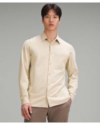 lululemon - – Commission Long-Sleeve Shirt Oxford – /Khaki – - Lyst
