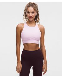 lululemon - – Energy High-Neck Longline Sports Bra Evolve Medium Support, B-D Cups – – - Lyst