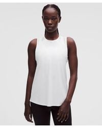 lululemon - Sculpt Tank Top Back Vent - Color White - Size 4 - Lyst