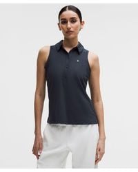 lululemon - Quick-Dry Sleeveless Polo Shirt Straight Hem - Lyst