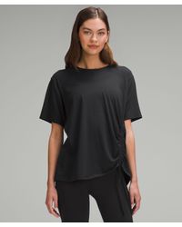 lululemon - Side-cinch Cotton T-shirt - Lyst