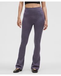 lululemon - Softy Suedey Split-Hem High-Rise Mini-Flare Pant - Lyst