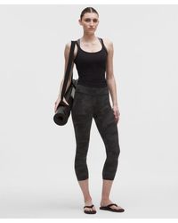 lululemon - Align High-rise Crop Leggings - 21" - Color Camo/black - Size 10 - Lyst
