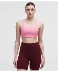 lululemon - – All-Time Hero Ribbed Sports Bra Medium Support, B/C Cup – – Size Large - Lyst