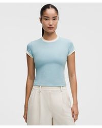 lululemon - – Organic Ringer Baby Tee Courtside – – Size Large - Lyst