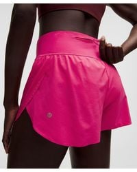 lululemon - Fast And Free Mid-Rise Split Short 3" - Lyst