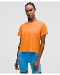lululemon - – Fast And Free Short-Sleeve Shirt – – Size Large - Lyst