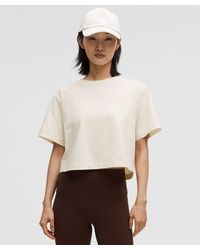 lululemon - All Yours Organic Cotton Cropped T-Shirt - Lyst