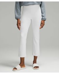 lululemon athletica Softstreme High-rise Straight-leg Cropped Pants - Color  White - Size 0