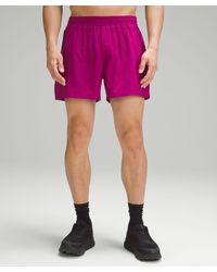 lululemon - Pace Breaker Linerless Shorts - 5" - Color Purple - Size L - Lyst
