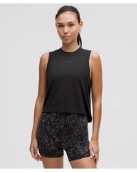 lululemon - Swiftly High-Low Cropped Tank Top - Lyst