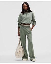 lululemon - – Brushed Softstreme Pintuck High-Rise Wide-Leg Pants Regular – /Pastel – - Lyst