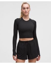 lululemon - – Swiftly Tech Cropped Long-Sleeve Shirt 2.4 – – Size 4 - Lyst
