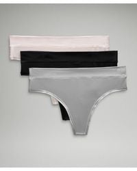 Lululemon UnderEase High-Rise Thong Underwear 3 Pack - Black