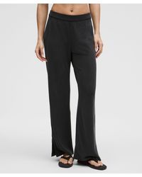 lululemon - Softstreme High-Rise Wide-Leg Pique Pants Regular - Lyst