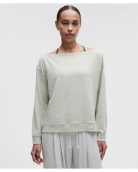 lululemon - – Becalm Oversized Boatneck Long-Sleeve Shirt – – Size Large - Lyst