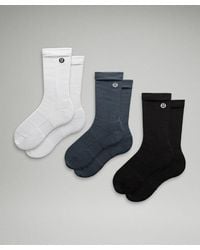 lululemon - Daily Stride Ribbed Comfort Crew Socks 3 Pack - Lyst