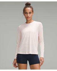 lululemon - Ultralight Hip-length Long-sleeve Shirt - Color Pink - Size 0 - Lyst