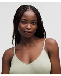 lululemon - Cotton Pointelle Cropped Cami Tank Top - Lyst